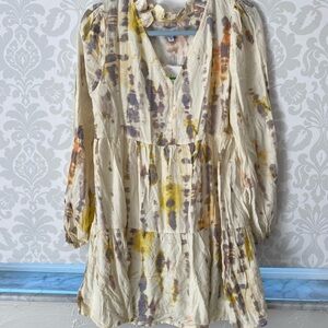 NWT True Craft Tie-Dye Long Sleeve Dress
